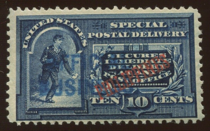Philippines E1a Var Blue 2 Line OFFICIAL BUSINESS Overprint Mint Stamp BX5123
