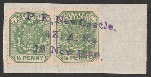 TRANSVAAL-BOER WAR 1899 Boer invasion of Natal Postmark PK Newcastle ZAR