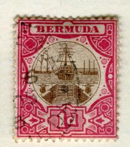 BERMUDA;   1902 early classic issue fine used 1d. value