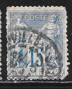 France 103: 15c Peace and Commerce, used, AVG