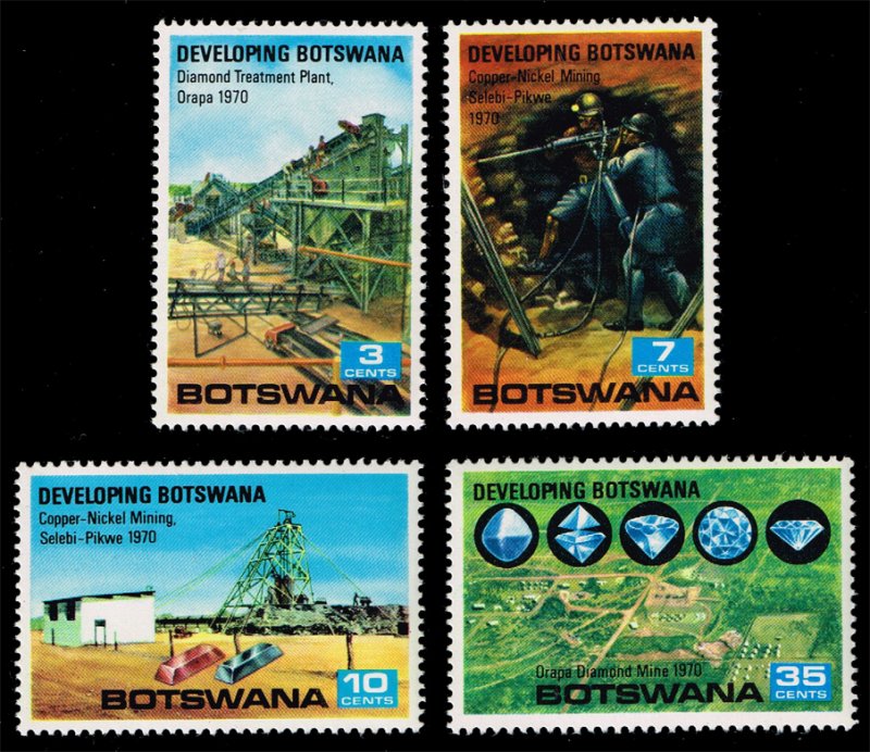 Botswana #58-61 Development Program Set of 4; MNH (5Stars)