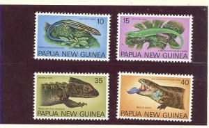 PAPUA NEW GUINEA 1978 SKINKS FOLDER MNH