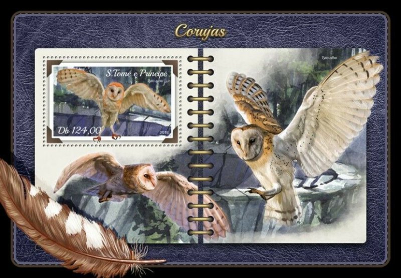 HERRICKSTAMP NEW ISSUES ST. THOMAS Owls S/S