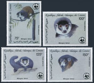 Comoro Isls C171-C174, MNH. Michel 792-795. WWF 1987: Mongoose lemur.