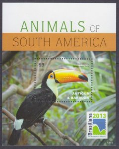 2013 Antigua and Barbuda 5128/B717 Fauna - South America 7,50 €