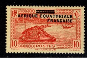 French Equatorial Africa Scott 5 MH* expect similar centering.