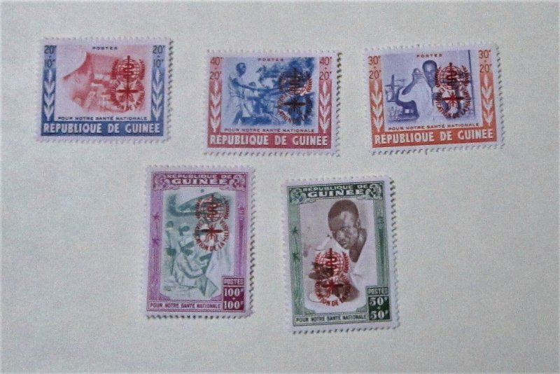 Guinea - B25-29, MNH Set. WHO Drive Malaria OVPT. SCV - $5.40