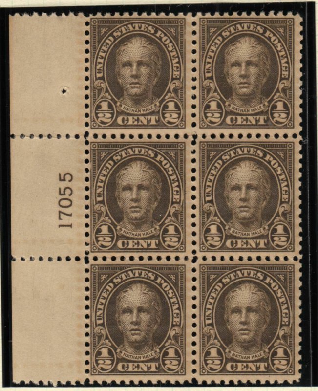 1925 Hale Sc 551 MNH with full original gum, plate block of 6