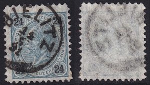 Austria - 1890 - Scott #59 - used - BIELITZ pmk Poland