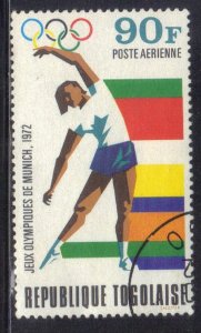 TOGO SC #C180 **USED** 90fr 1972 OLYMPICS    SEE SCAN
