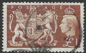 GB  289  1951   1 £   VF  Used