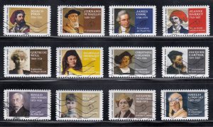 France 2022 Sc#6193-6204 Famous Explorers Used