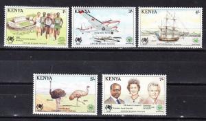 Kenya Scott 447-451 Mint NH (Catalog Value $14.35)