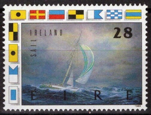 ZAYIX Ireland 754 MNH World Yacht Race Sailing Ship Flags 101922S120