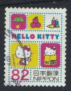 Japan  2014 Greeting Stamp Hello Kitty 82y used