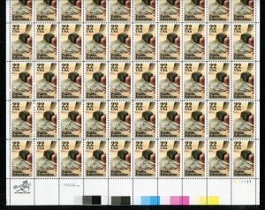 2159 Public Education Sheet of 50 22¢ Stamps MNH 1985