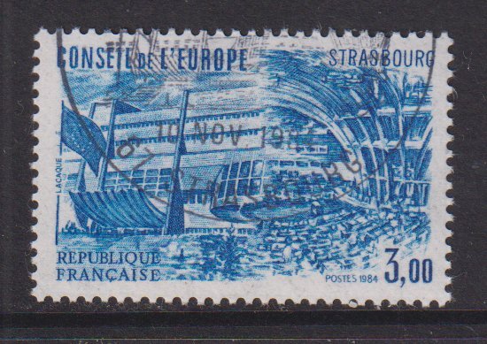 France for the Council of Europe  #1O36  cancelled 1984  new headquarters 3fr