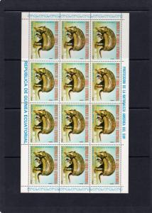 Equatorial Guinea 1977 Mi#1248/54  South American Animals 7 Mini-Sheetlets (12)
