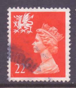 GB Regional Wales, 1971 Machin 22p used