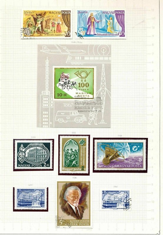 HUNGARY 1967/68 Wildlife Art Sport M&U +Sheets Collection (Apprx 80 Items(ELF743