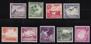 Album Treasures Nauru Scott # 39-47 Fishing Scenes, etc Complete Set Mint LH