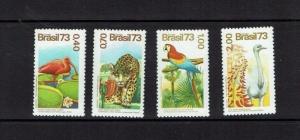 Brazil: 1973 Birds, Brazillian Flora and Fauna, MNH set