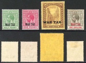 Bahamas SG96/99 Set of 4 opt War Tax M/M Cat 22 pounds