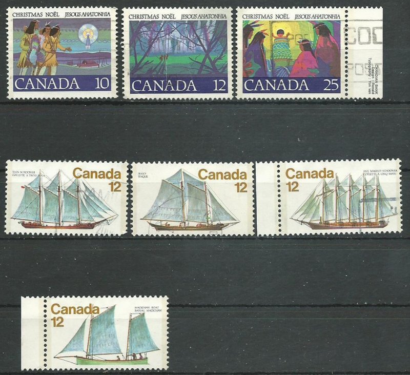 Can #741-747    used VF 1977 PD