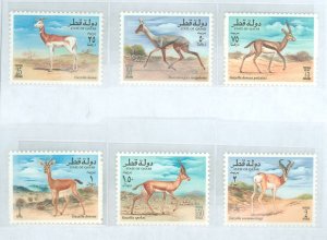 Qatar #870a-f  Single (Complete Set)