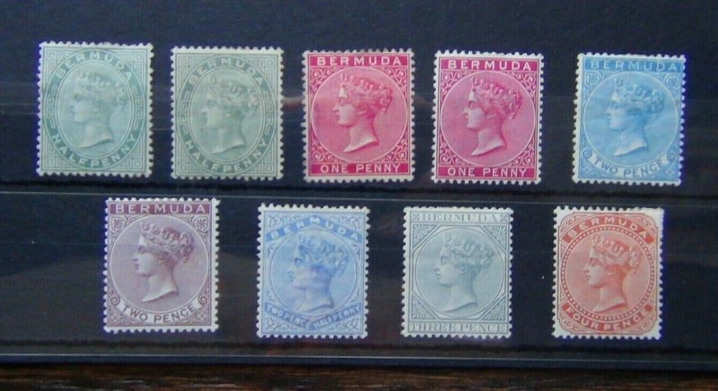 Bermuda 1883 - 1904 values to 4d MM 