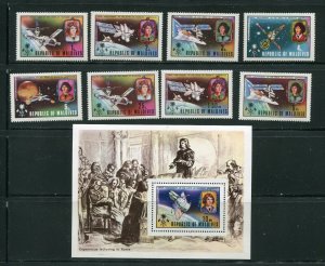Maldives Islands 480-488 Skylab and Copernicus Stamp Set With Sheet MNH 1973