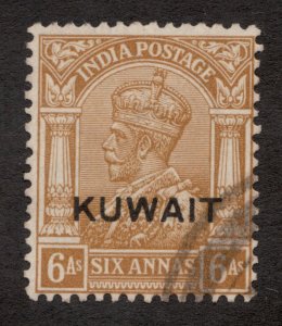 Sc28 / SG22b - Kuwait - 6a - 1937 - KGV - Used - superfleas - cv $65