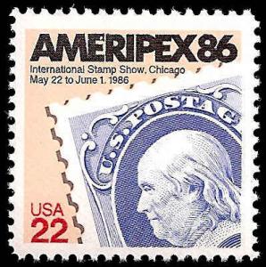 # 2145 MINT NEVER HINGED AMERIPEX 1986
