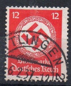 GERMANY - 1934 - IIIrd REICH - DIENSTMARKE - DUTY PAYED - 12 -