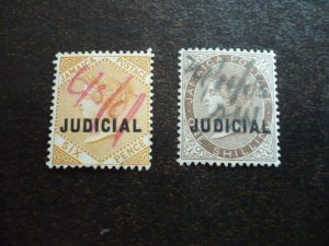 Stamps - Jamaica - Judicial - Used Part Set of 2 Stamps