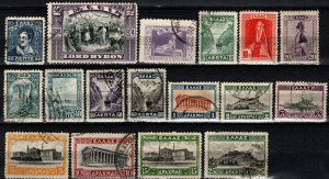 Greece #316-34  F-VF Used CV $51.00  (X944)