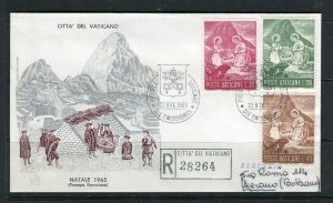 VATICAN; 1965 early fine used FDC First Day Cover finely cancelled