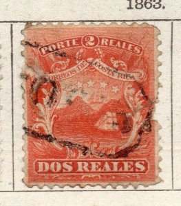 Costa Rica 1863 Early Issue Fine Used 2r. NW-264730