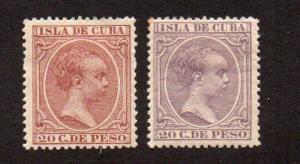 Spanish West Indies - Sc# 152 & 153 MH (rem)  /  Lot 0818035