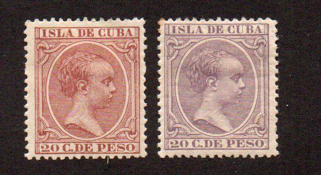 Spanish West Indies - Sc# 152 & 153 MH (rem)  /  Lot 0818035