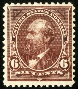 US Stamps # 256 MNH VF Deep Color Mint State Scott Value $475.00 