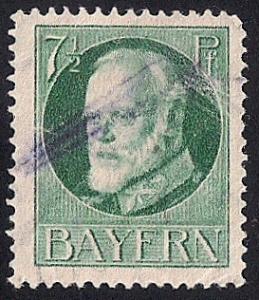 Bavaria #97 7 1/2PF Prince Regent Luitpold used F-VF