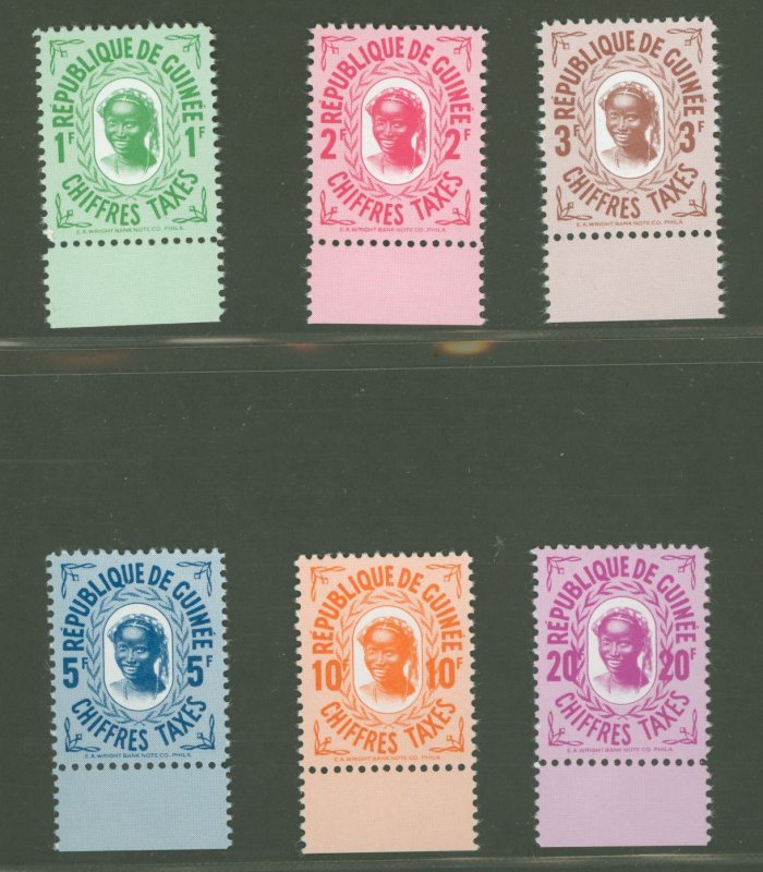 Guinea #J36-J41  Single (Complete Set)