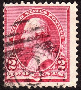 1890, US 2c, Washington, Used, Sc 219D