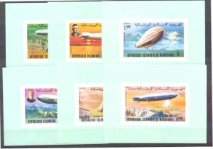 Mauritania 345-48/C166-68 MNH s/s  Zeppelins