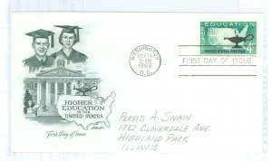 US 1206 1962 Higher Education, pencil address