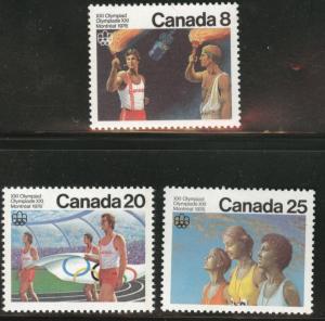 Canada Scott 681-683 MNH** 1975 Olympic stamp set