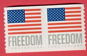 5788  Freedom Flag 66¢  COIL PAIR  (APU) 2023 MNH