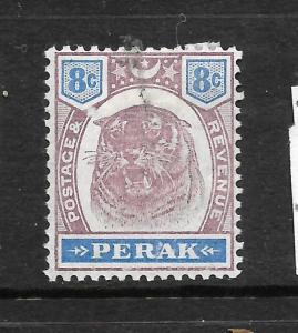 PERAK  1895  8c  TIGER      MH   SG 71