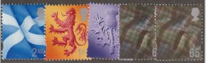 Great Britain Scotland Scott#14-18 SG# S94-98 1999-2000 QEII MNH